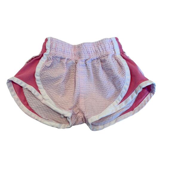 Color Works Girls Pink Gingham Athletic Shorts Size 2T - Picture 2 of 5